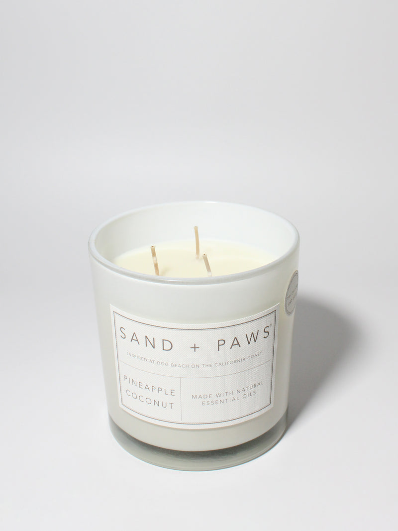 Sand + Paws Pineapple Coconut 21 oz scented candle
