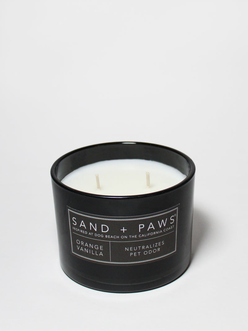 Sand + Paws Orange Vanilla 12 oz scented candle